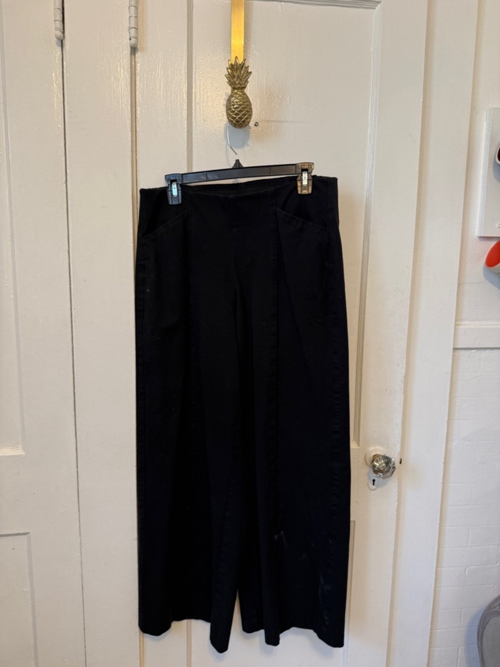 Old Navy Black Pixie Wide-Leg Pants high rise